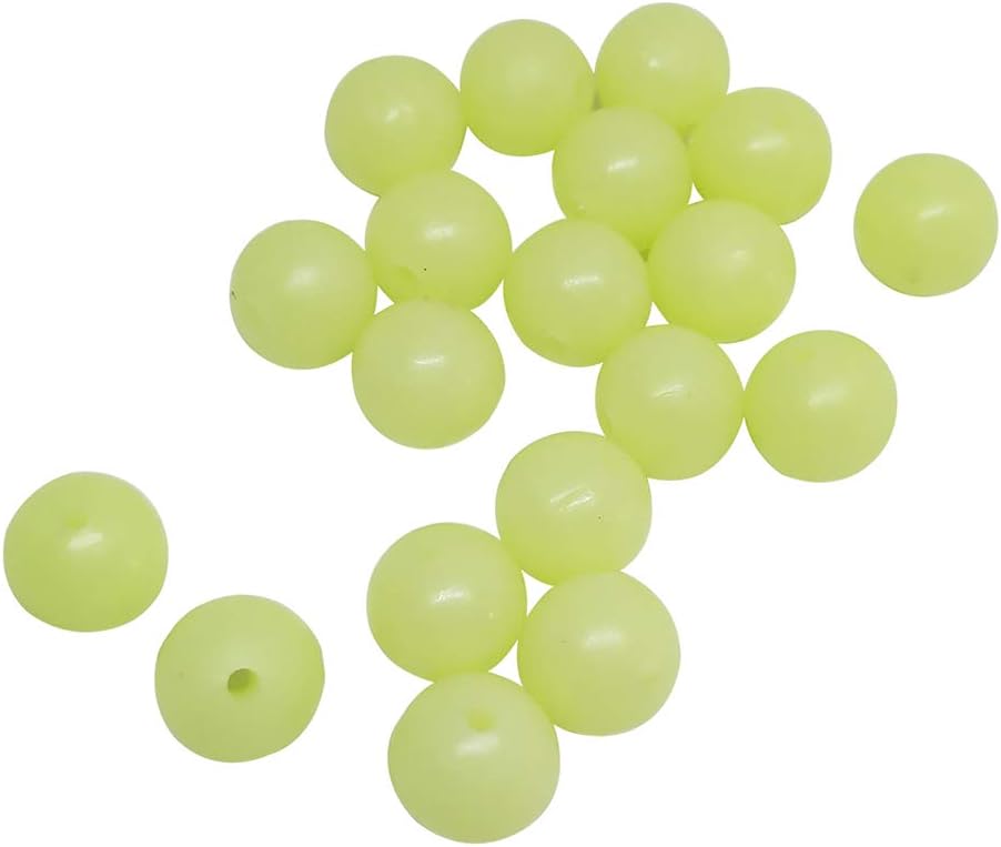 200pcs/pack Soft Rubber Fishing Beads Round Plastic Rig Beads 3mm-12mm Carp Fishing Gear Accessory