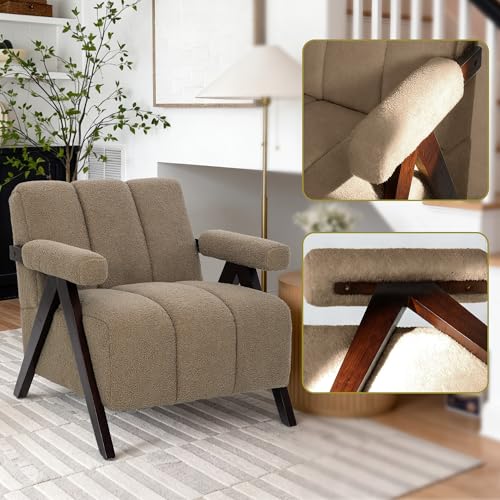 Sillón cómodo peluche marrón miniatura 5