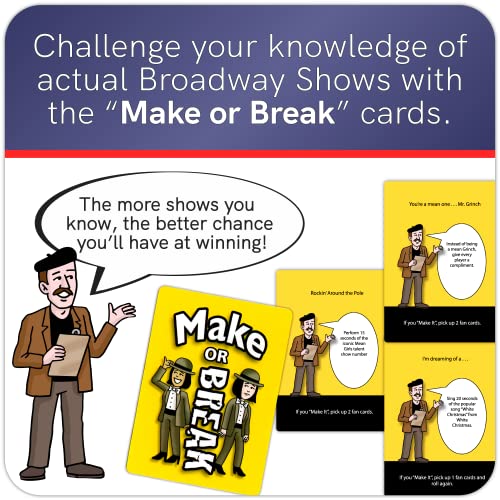Be A Broadway Star! Juego de Mesa Trivia Musical Clásico miniatura 6