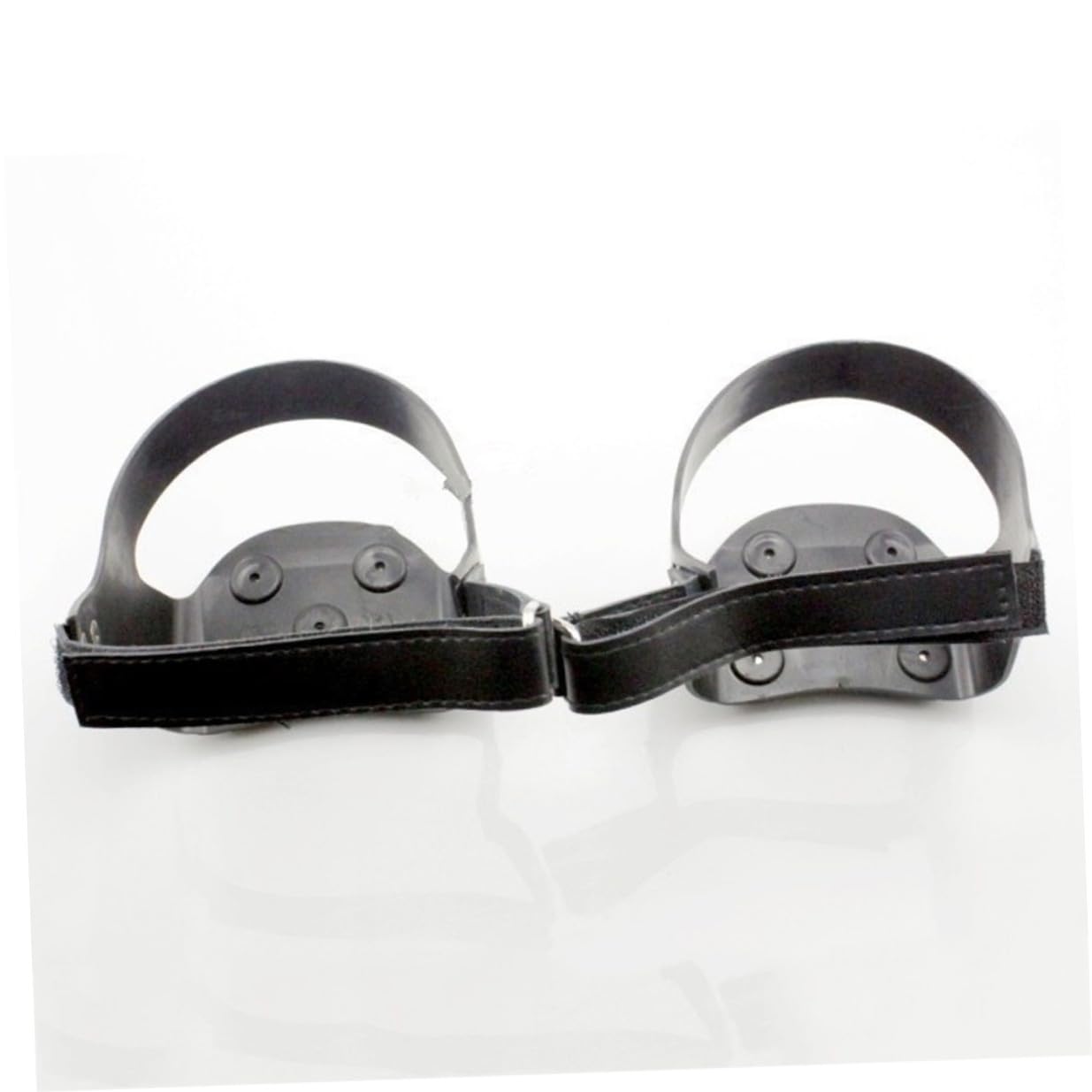 1 Paio Ramponi Ghiaccio 5 Denti Punte Silicone Impugnature Neve Stivali Scarpe Riflettente Protezione Jogging Arrampicata