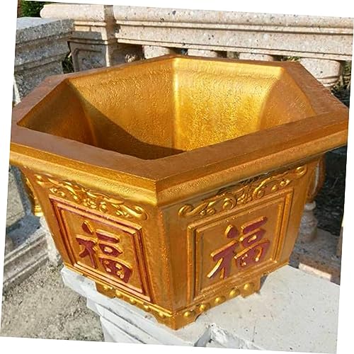Moule pour pot de fleurs en béton ciment argile hexagonal