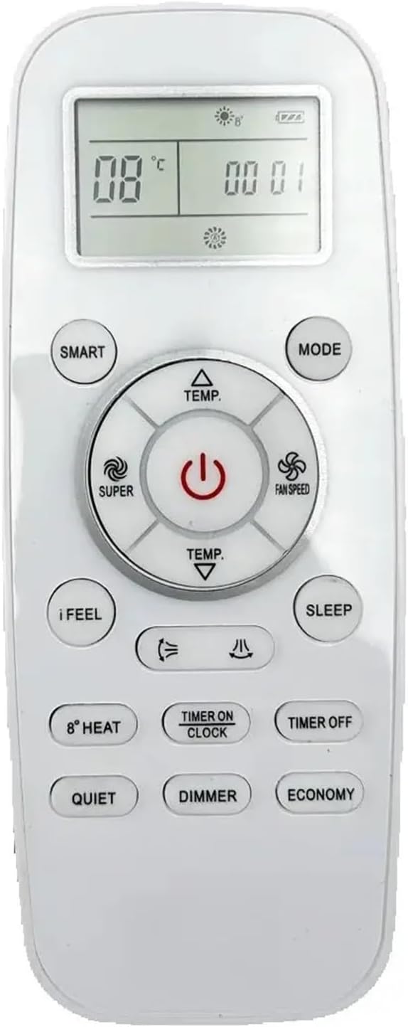 AC Remote Control DG11L1-04, L1-04 for Air Conditioner CA25YR01G, QD25XU02G, QD35XU02G, QE25XV02G, QE35XV02G, QE25XV2AG