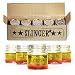 THE SLINGER Shot Glasses Set - Mini Mason Jars with Lids (5 Pack)