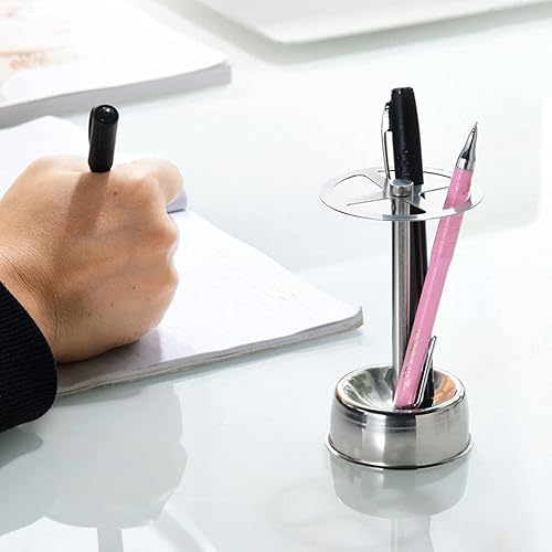 Miniatura 6 de Soporte de acero inoxidable para cepillos de dientes con 4 ranuras, organizador de almacenamiento de metal multiusos para el hogar, oficina, baño,