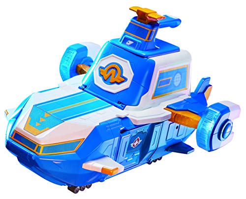 Super Wings - 2" Scale World Aircraft Large Playset With 2'' Supercharge Jett | Air Moving Base | Airplane Toys Mini Figure | Preschool Toy Plane Set For 3 4 5 Year Old Boys Girls | Birthday Gift Blue #TOP1