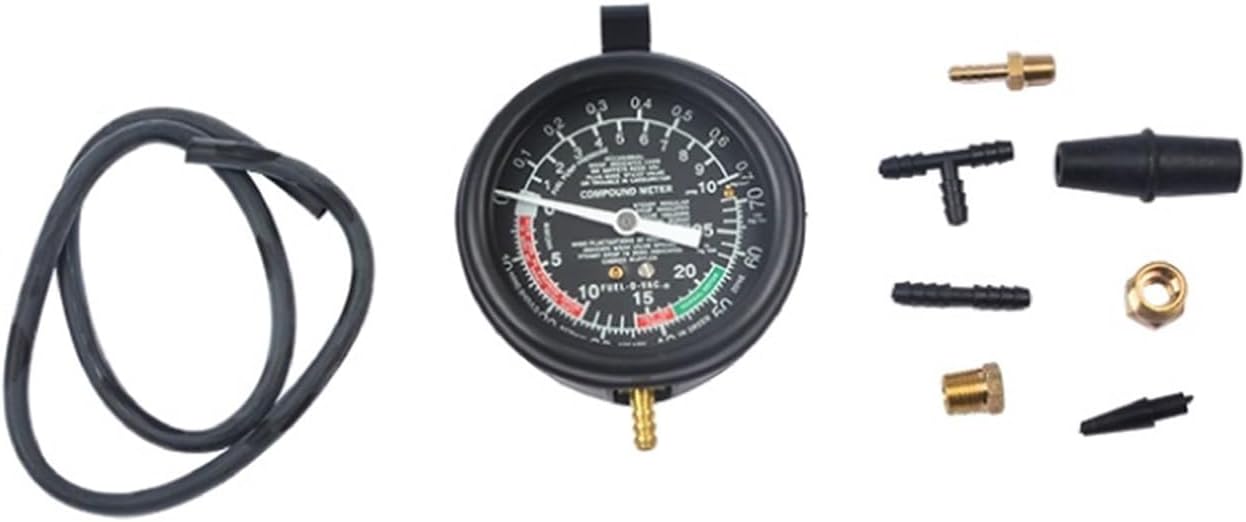 Fuel Pump & Vacuum Gauge Tester Pressure Test Auto Mechanic Tester Tool