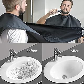 Beard Bib Apron,Dad Fathers Day Gift,Beard Trimming Catcher Bib,Hair Catcher,Gifts for Men Anniversary Valentines Day,Stocking Stuffers Christmas Gifts for Him