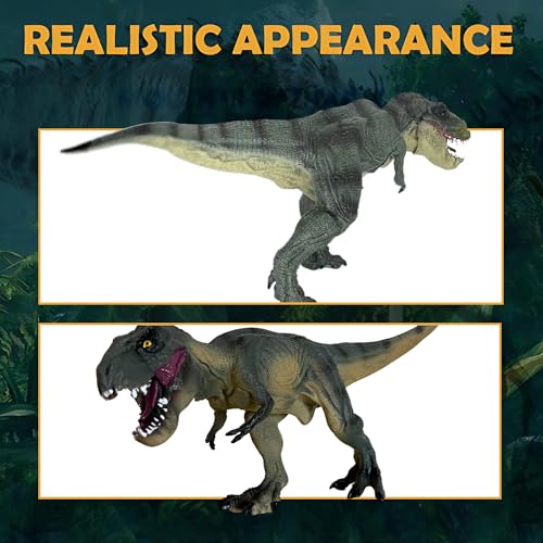 Image of Realistic Walking Tyrannosaurus Rex Dinosaur Action Figure, T Rex Toy Big Dinosaurs Toys for Kids, Jurassic Dino Toys for Boys & Girls, Big Trex Toy for Play and Display (Walking TRex)