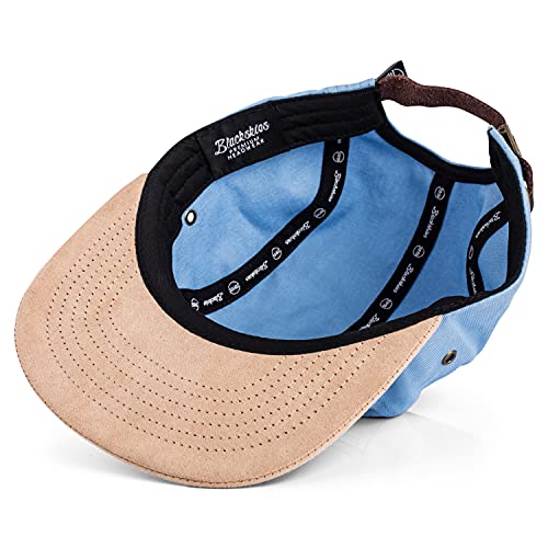 Image of Blackskies 5-Panel Cap with Floral Pattern Unisex Baseball Cap