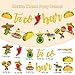 Rismise Fiesta Taco Bar Banner Garland 2 set Mexican Fiesta Party Banner with Cactus Donkey Maraca Sombrero Taco Pepper for Mexican Cinco de Mayo Fiestas Theme Party Supplies