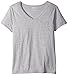 Hanes Women's Short Sleeve V-Neck Pocket Tee Solid