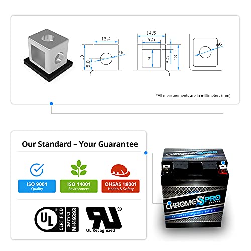Rechargeable Replacement Yb14L-A2 High Performance Power Sports Battery #TOP6