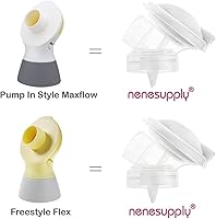 Vista 2 de NENESUPPLY Piezas de bomba con bridas de 0.748 in compatibles con bomba Medela en estilo Maxflow Extractor de leche y Personalfit Flex. Incluye