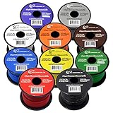 14 GA GAUGE 100 FT SPOOLS PRIMARY AUTO REMOTE POWER GROUND WIRE CABLE (11 ROLLS)