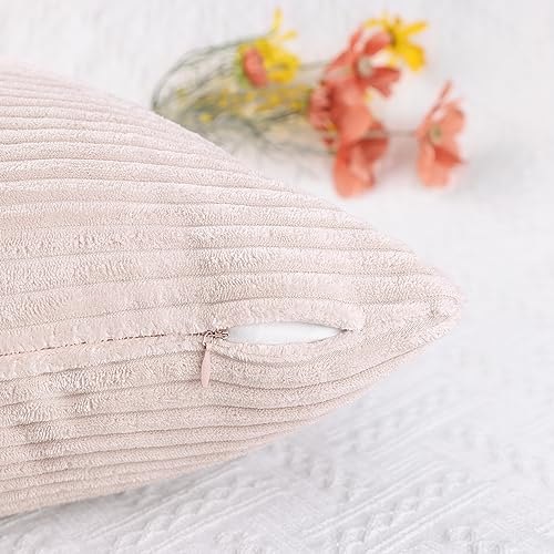 Uxcell Pack of 2 Corduroy Throw Pillow Covers - Image 4