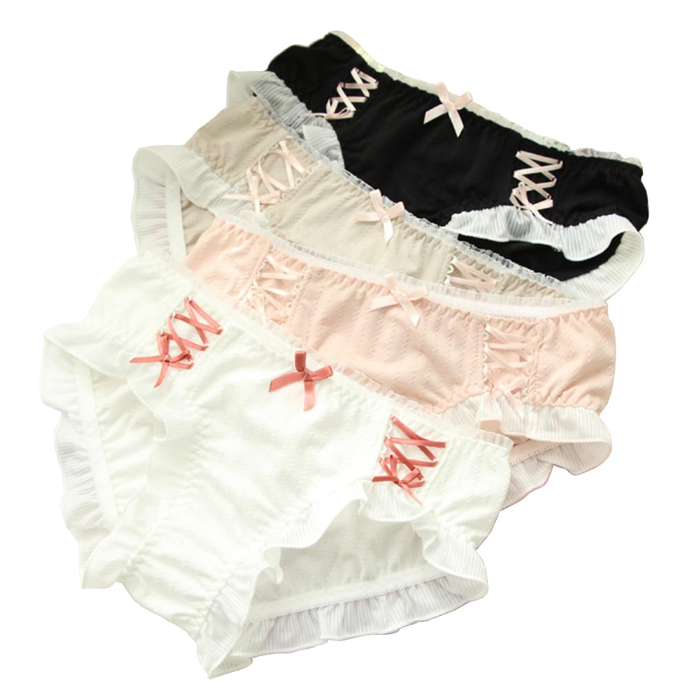 Japanese Lolita Bikini Panties Sexy Anime Briefs for Women Maid Cosplay Lingerie Panty