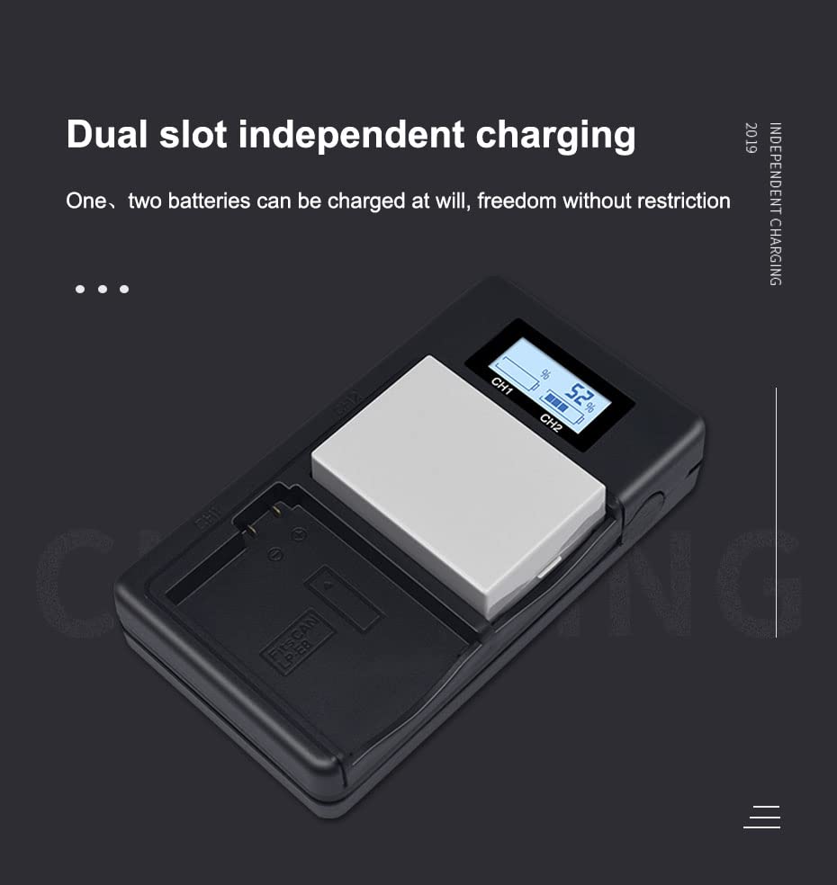 CITYORK LP-E8 Akku 1800mAh + Ladegerät Set Für Canon EOS Kameras