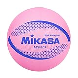 ミカサ(MIKASA) カラーソフトバレーボール 円周78cm 検定球(ピンク)MSN78-P