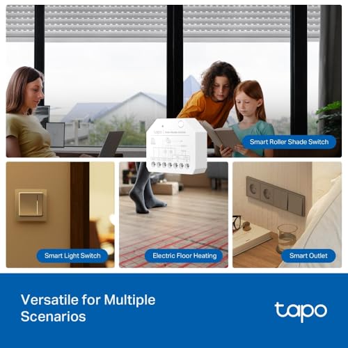 Tapo S112 6A 2 Channel WiFi and Bluetooth Smart Relay Switch,Shutter and Light Control with Power Consumption, Matter Compatible,Remote Control via App,work with Alexa, Google Home,No Hub Required - Image 5