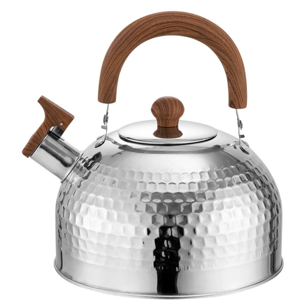 Czajnik z Gwizdkiem Czajnik Ze Stali Nierdzewnej Gwizdek Czajniczek Anti-Scald Uchwyt Do Kuchenki Gazowej Kuchenka Indukcyjna Gwizdanie Czajnik Czajnik Kuchenek(4L)