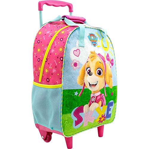 Mala com Rodas 16 Paw Patrol Happy Day - 8740 - Artigo Escolar Paw Patrol, Rosa