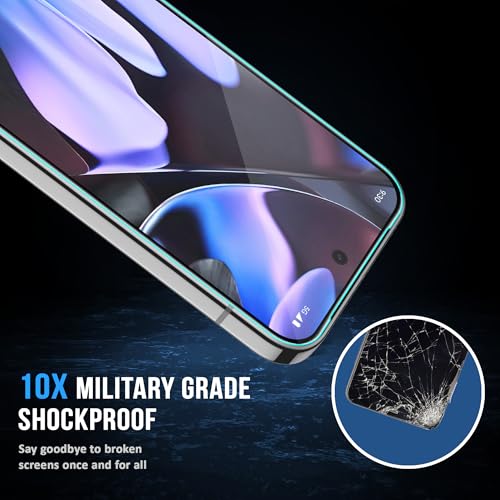 Image of ArmourPro Military-Grade Tempered Glass for Google Pixel 9 Pro - 9H Anti Scratch, Edge-to-Edge Coverage, HD Clarity, Smooth Touch, Case Friendly, Easy Installation Kit with Cable Protector