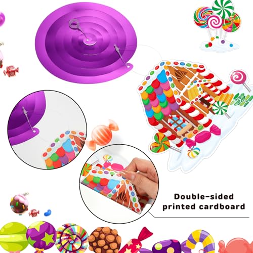 54 Pcs Candy Hanging Swirls Decorations