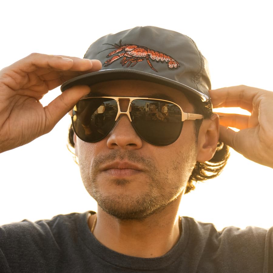 Bajio Clink Polarized Sunglasses – XL Fit Metal Aviator – LAPIS Lens Tech – Flexible Nose Pads – Barrel Hinges – Medium Wrap4