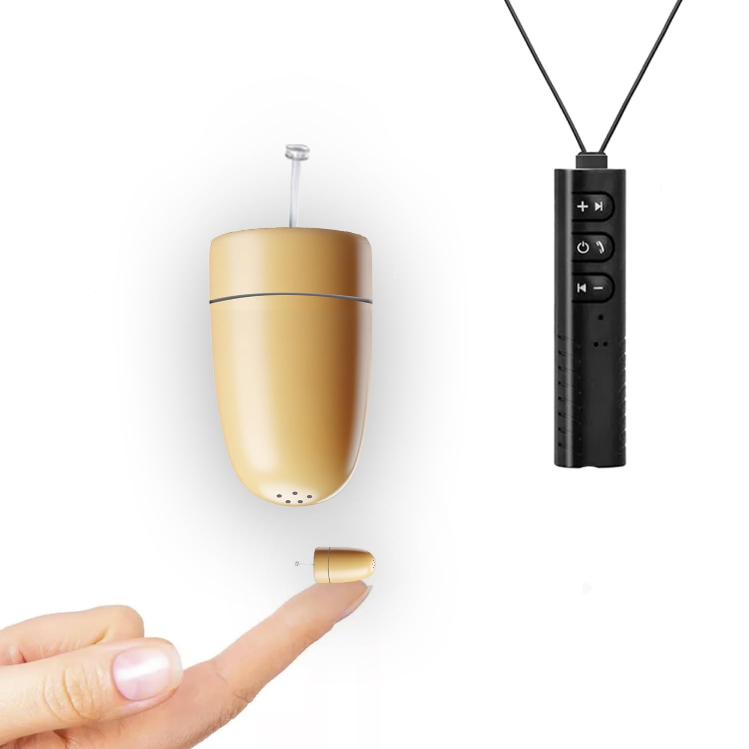 Pinganillo Esami Bluetooth Nascosto V6 - Auricolare Spia Invisibile Senza Fili per Copiare Esami. (Supermini Carne con V6)