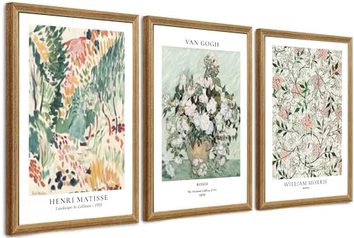 Fantasy Artists Framed Colorful Wall Art Set of 3 Impressionism