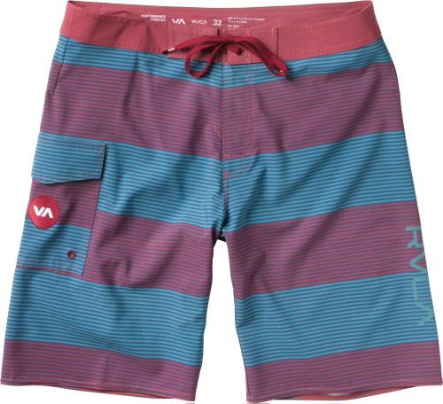 RVCA Men's Civil Stripe 20 Swim Trunk