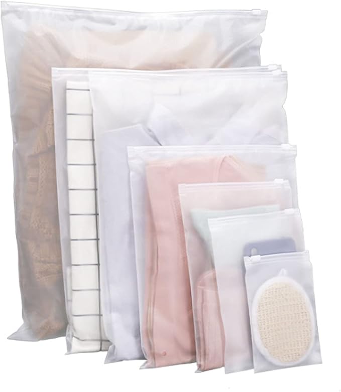 35 Stuks Plastic Ziplock Bags Transparant Plastic Tassen 4 Verschillende Maten Opbergtassen