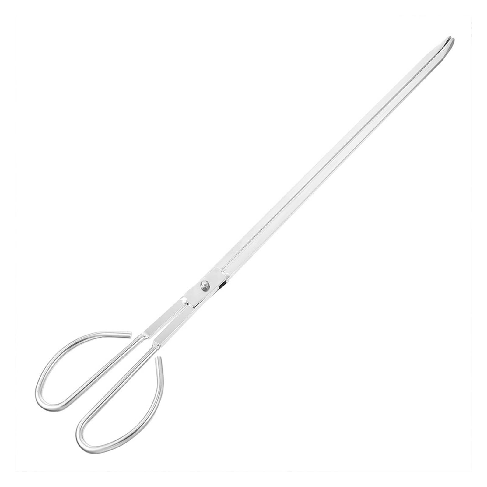 Fire Tongs Stainless Steel Outdoor Charcoal Tong Long Handle Firewood Clip