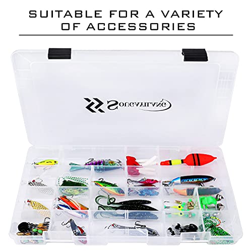Sougayilang Fishing Tackle Boxes Plastic Storage Organizer with