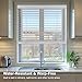 CHICOLOGY Faux Wood Blinds, Cordless, Room Darkening, 23''W x 60''H, Basic White
