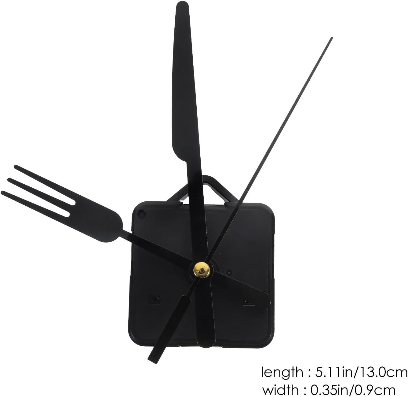 Hemobllo Silent Quartz Clock Movement 5.11In – Battery Powered Long Shaft Mechanism Lightweight – for Wall Repair DIY Craft Projects for Home Office Bedroom Decor