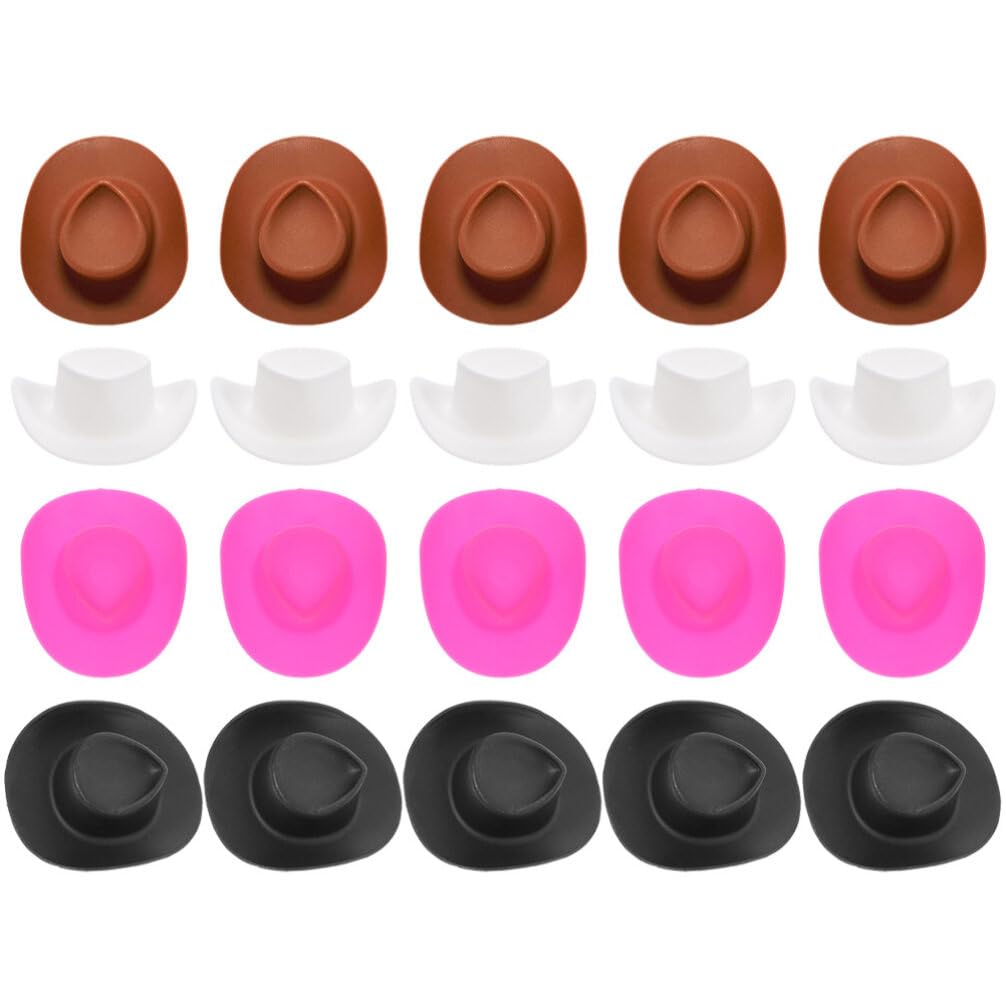 Milisten 40pcs Miniature Doll Hats - Tiny Hat Covers For DIY Crafts, Cupcake Decor & Vampire Costumes