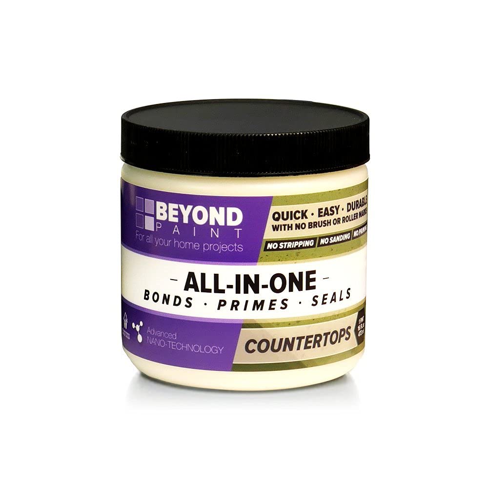 Beyond PaintCounter Top Paint - Pint - No Stripping No Sanding No Priming, Bone