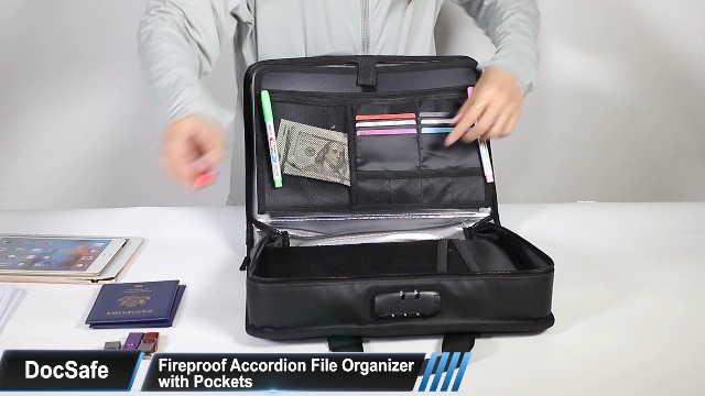 Amazon.com : DocSafe 5200°F Accordion File Organizer with Lock