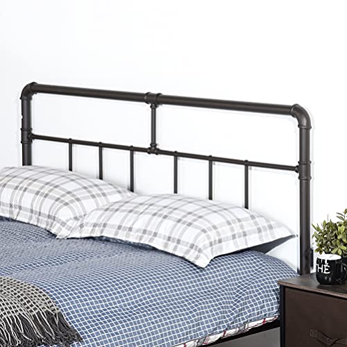 IMIKEYA Moldura de cama de metal para casa painel de cama durável preto