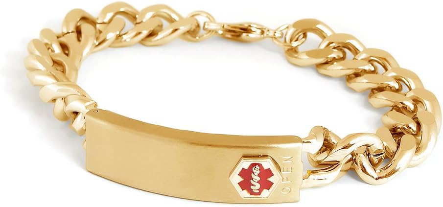 Speidel Medilog Medical Alert Bracelet in Gold Tone