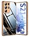 Produktbild MIPCASE Samsung Galaxy S21 Ultra 5G Hartglas Anti-Kollision Glitzer Marmor Schlanke Schutzhülle Handyhülle 360 Grad Stoßfeste Hülle TPU Strong Crash Cover für Samsung Galaxy S21 Ultra 6.8''