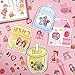 PMSMT 45 Stück/Beutel Snack-Serie Niedliche Cartoon-Figur Deko-Tagebuch-Aufkleber Scrapbooking-Planer Dekorative Schreibwaren-Aufkleber
