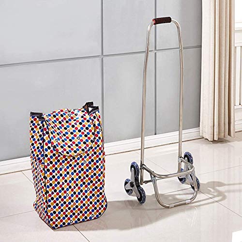 Alte Person Einkaufswagen ,Einkaufswagen Trolley Klappwagen Anhänger Trolley Tragbares Zuhause Ältere Waren Kleiner Einkaufswagen Treppensteigen,D multifunktional – Bild 3