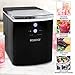 Igloo ICEB33BK Large-Capacity Automatic Portable Electric Countertop Ice Maker Machine, 33 Pounds in 24 Hours, 9 Ice Cubes Ready in 7 Minutes, with Ice Scoop and Basket, Black