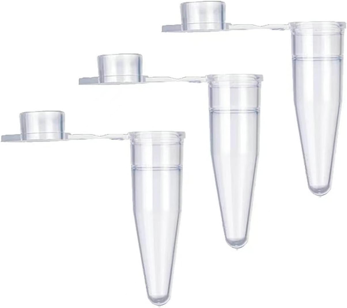 PCR Tubes - 0.2ml PCR Tube with Flat Caps, Ultra Thin Wall, DNase/RNase Free,Pack of 1000