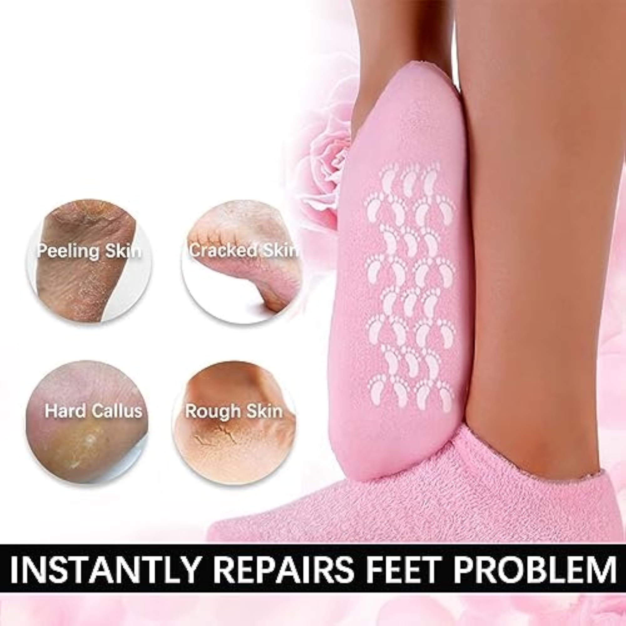 Moisturizing Spa Socks for Dry Cracked Heels