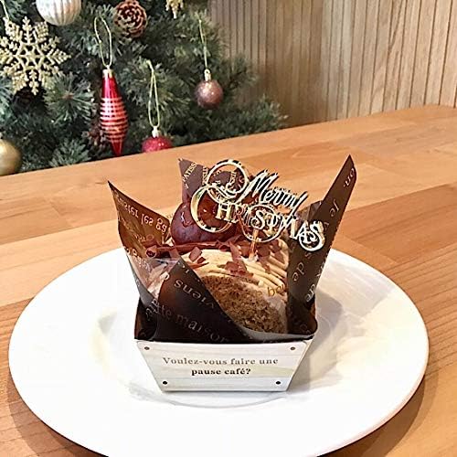Amazon Co Jp ケーキ ピック 飾り Fx 26 国産クリスマスニュータイトル メリークリスマス金 10本 ホーム キッチン