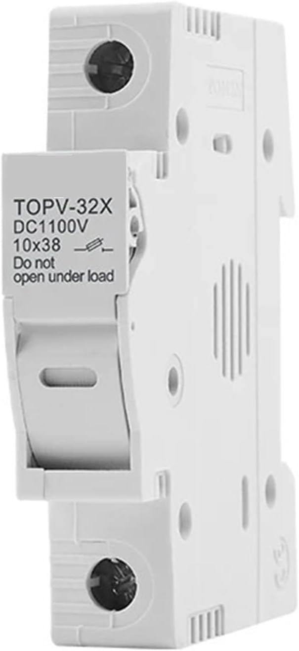 1P Solar PV 1100V Fuse Holder 10 * 38mm Link Protection Base Photovoltaic Protector 1 Pcs(Without LED)