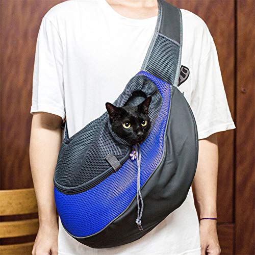 Nuben Bolsa tiracolo para transporte confortável para cães e gatos